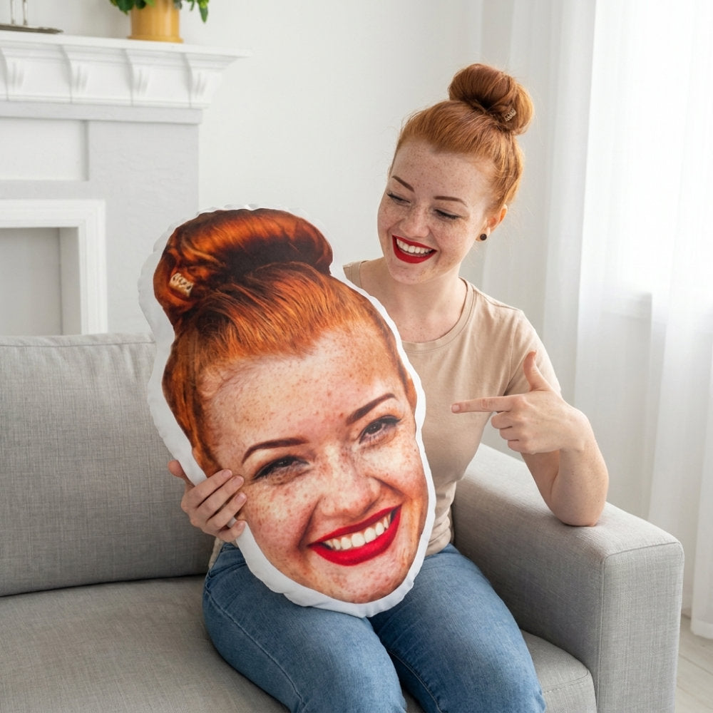 Personalisiertes Gesichterkissen