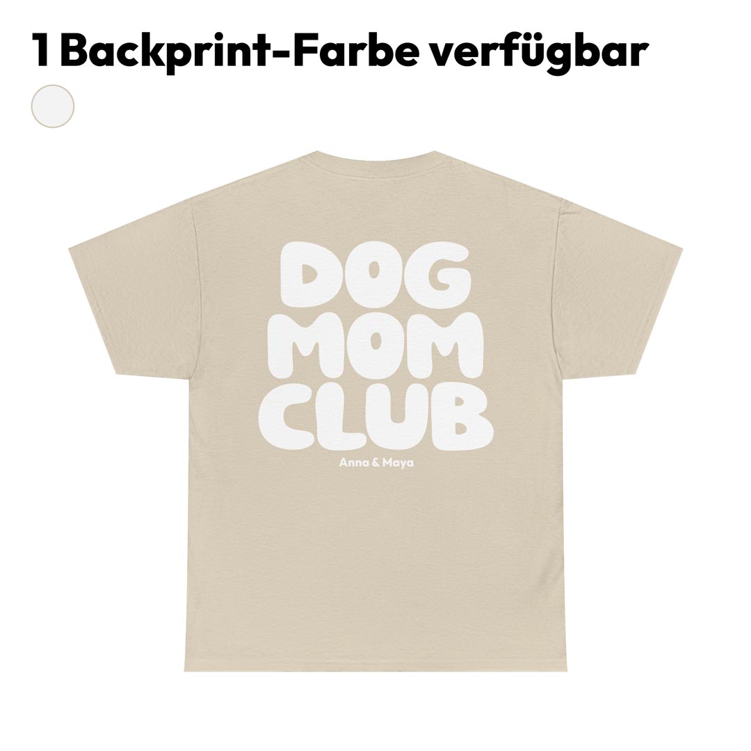 Personalisiertes T-Shirt 'Dog Mom Club'