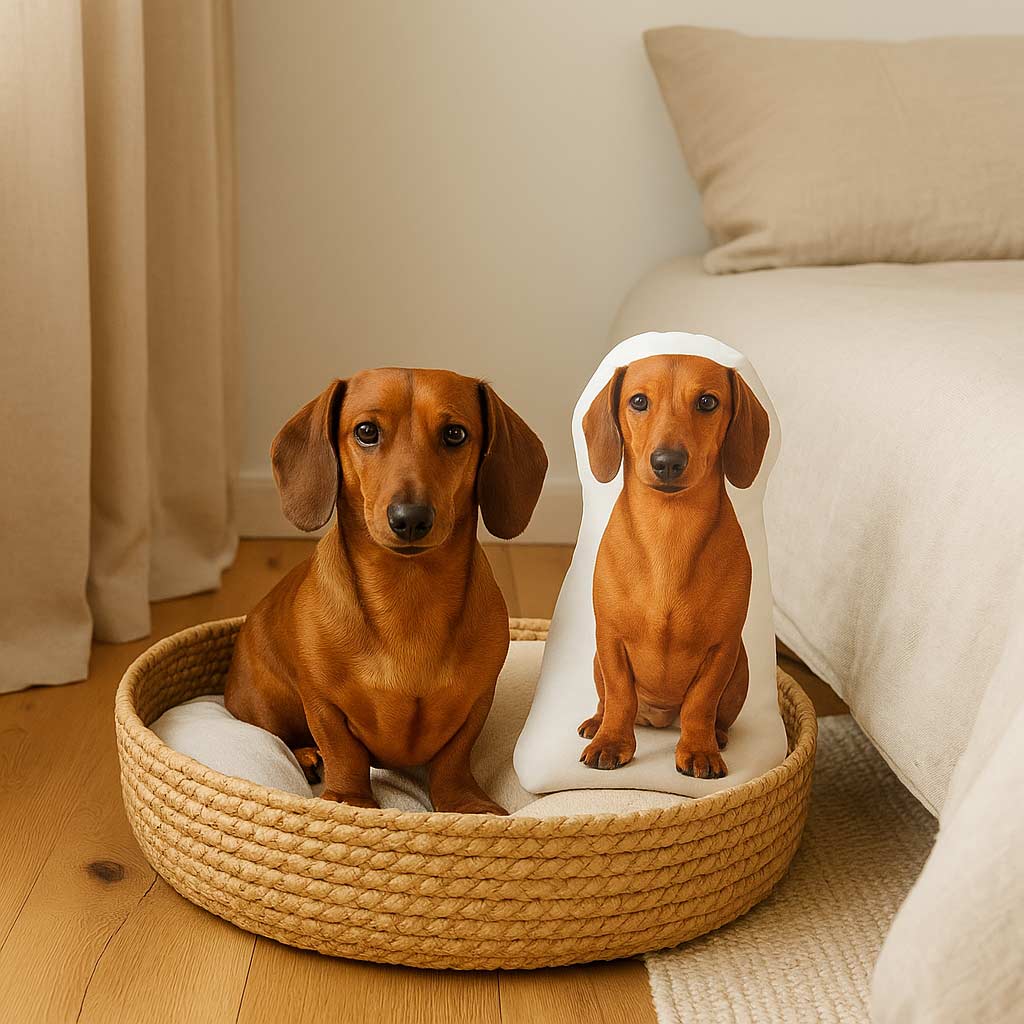 formkissen fotokissen hund dackel
