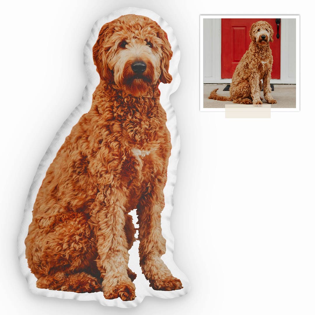 personalisiertes fotokissen formkissen hund