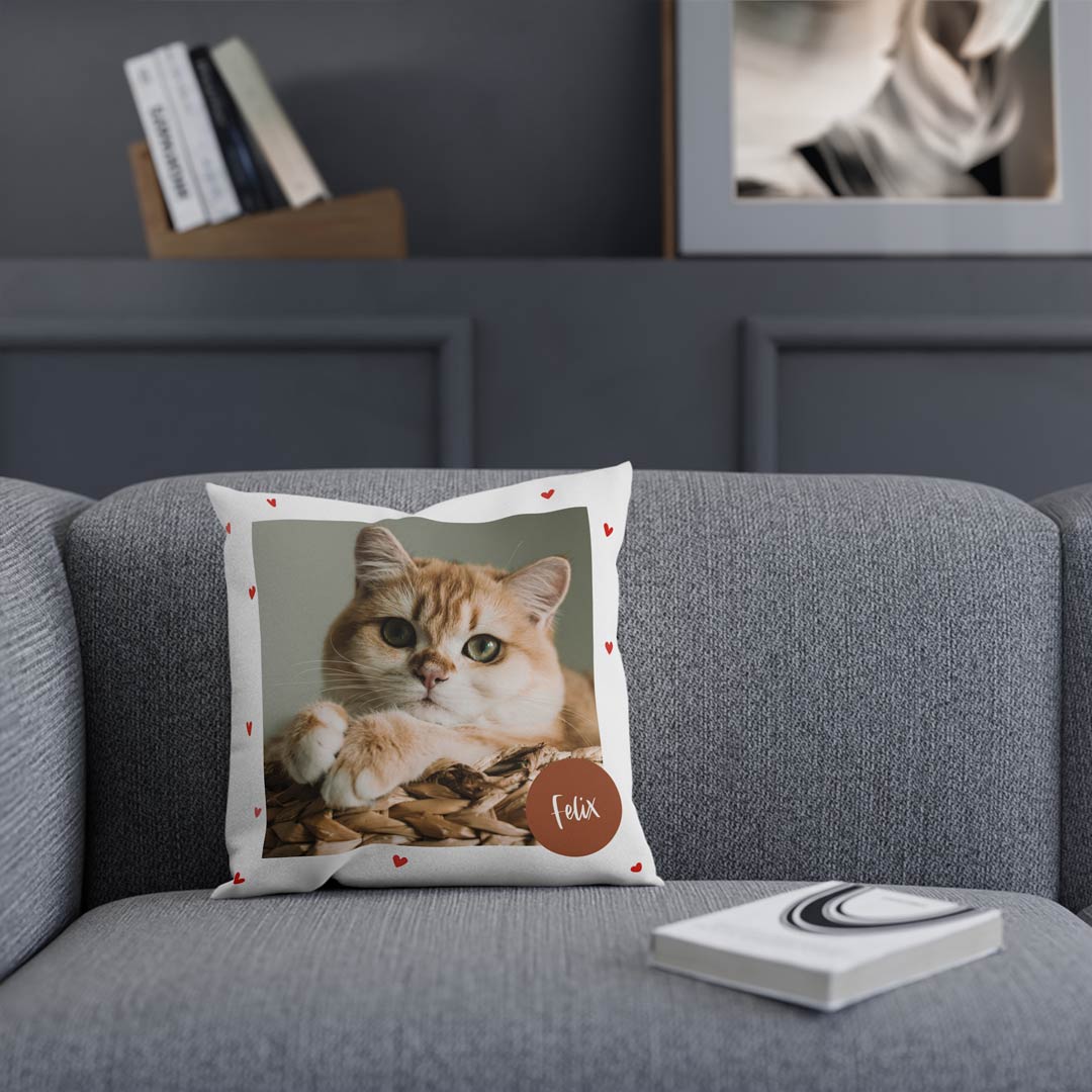 Personalisiertes Fotokissen 'Hearts'