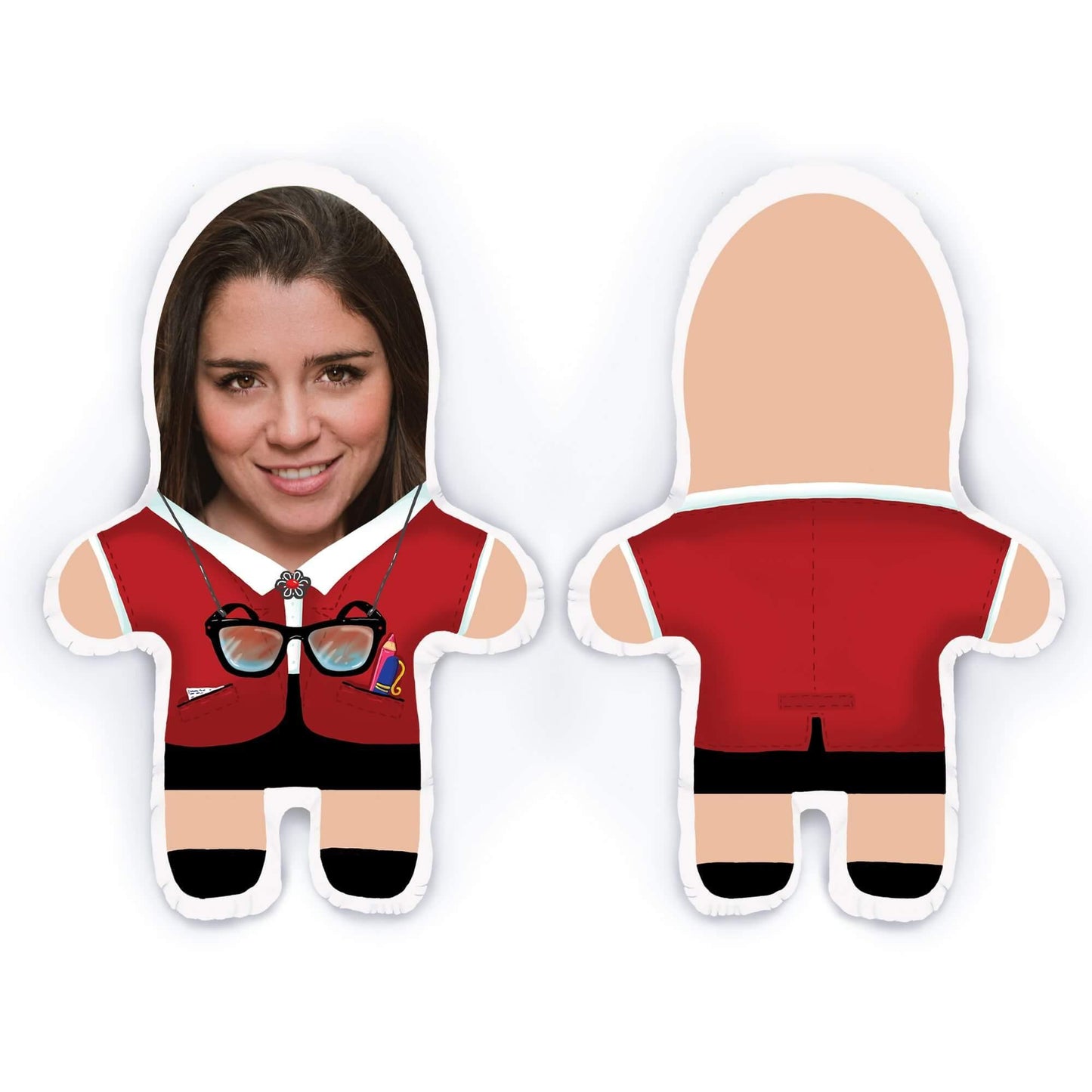 Personalisierbare Mini Me Doll Lehrerin - Dein Lieblingskissen - Personalisierte Formkissen