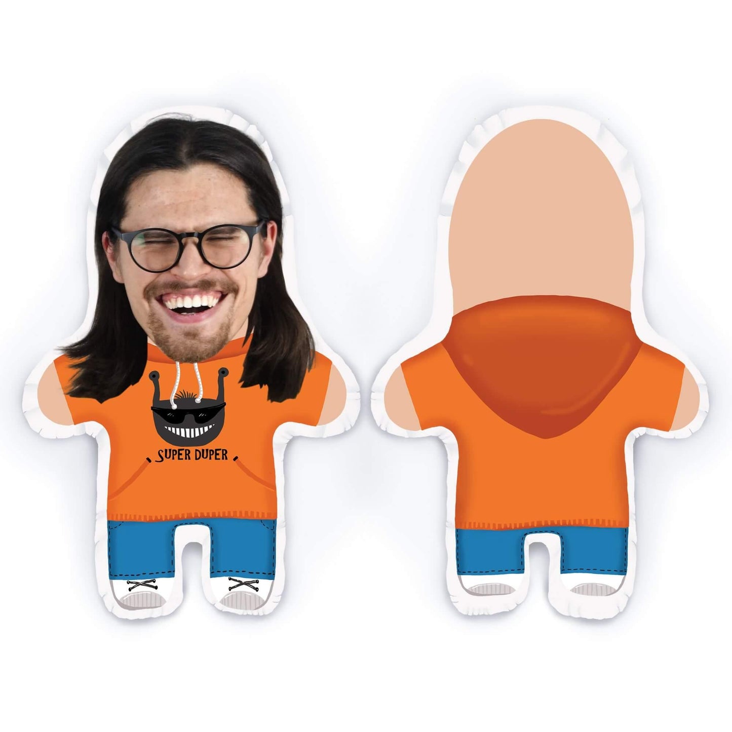 Personalisierbare Mini Me Doll Nerd - Dein Lieblingskissen - Personalisierte Formkissen