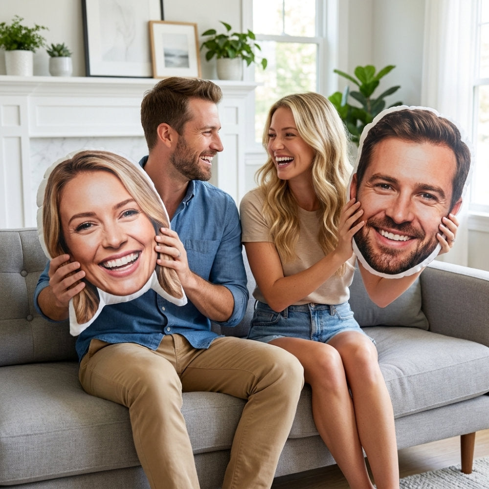 Personalisiertes Gesichterkissen