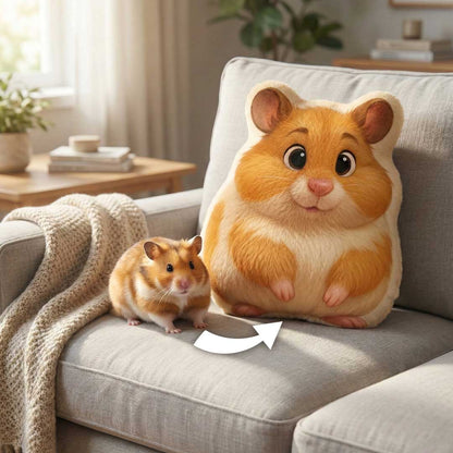 Personalisiertes Haustier Formkissen im Comic Style