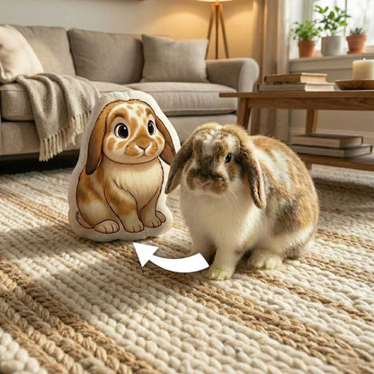 Personalisiertes Haustier Formkissen im Comic Style