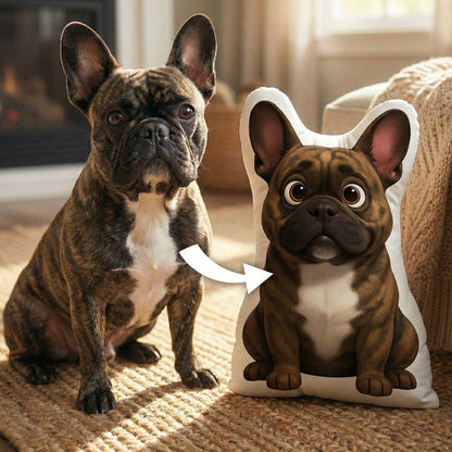 Personalisiertes Haustier Formkissen im Comic Style