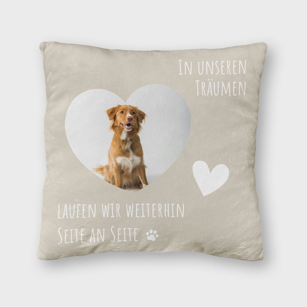 personalisiertes fotokissen hund abschied