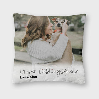 personalisiertes fotokissen hund