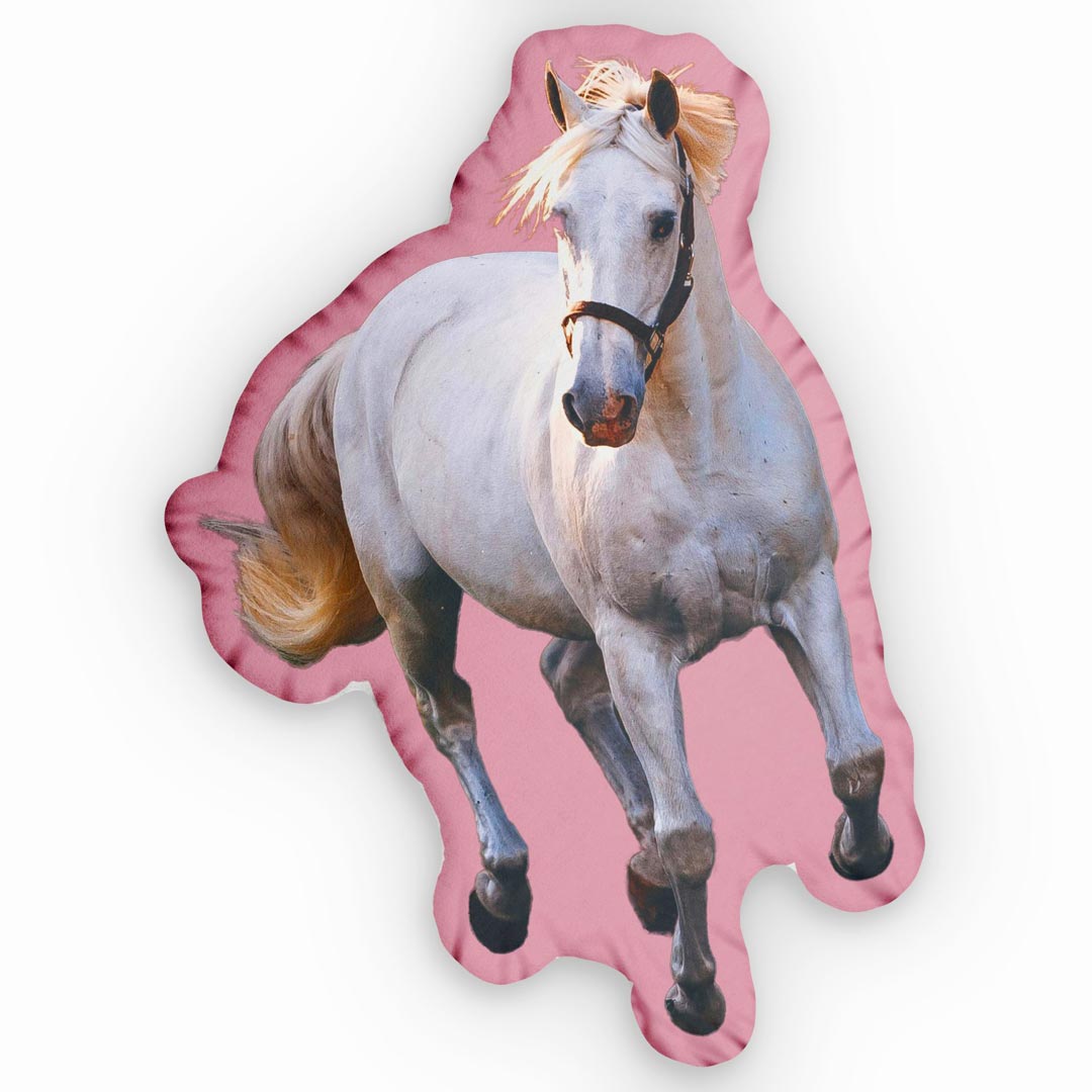 Pferdekissen 50x50 Cm – Personalisierbar Mit Pferdemotiv In Pink | Weiches Zierkissen Für Mädchen & Pferdefans