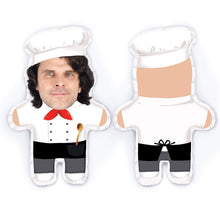 Lade das Bild in den Galerie-Viewer, Personalisierbare Mini Me Doll Chefkoch - Dein Lieblingskissen - Personalisierte Formkissen