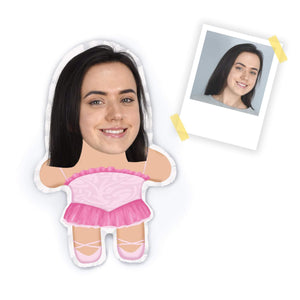 Personalisierbare Mini Me Doll Ballerina - Dein Lieblingskissen - Personalisierte Formkissen