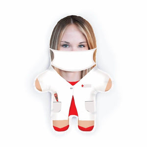 Personalisierbare Mini Me Doll Krankenschwester - Dein Lieblingskissen - Personalisierte Formkissen